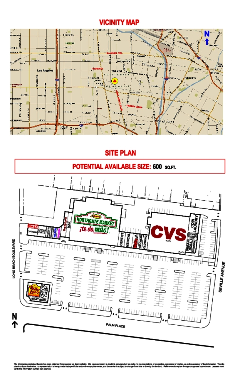 Site Plan LONG BEACH & PALM CENTER